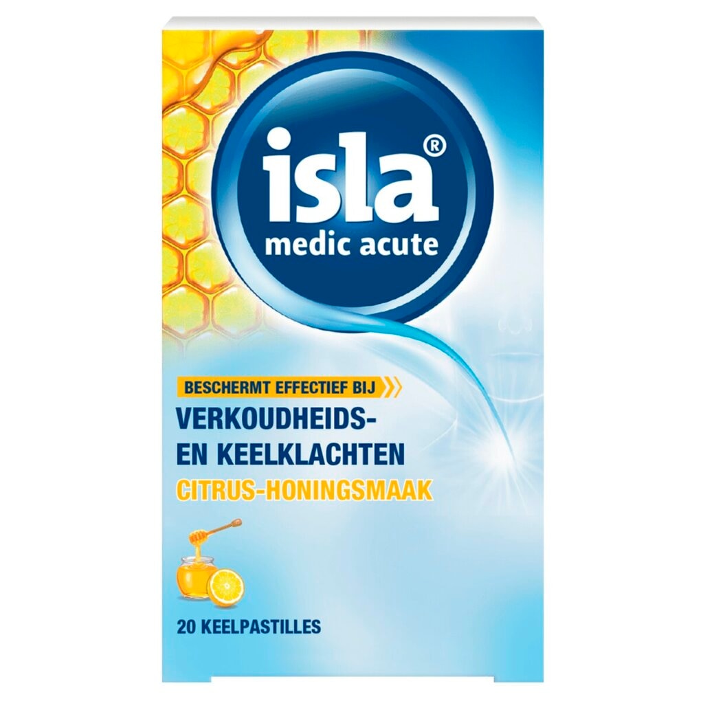 Isla Medic Acute Citrus-Honing Keelpastilles