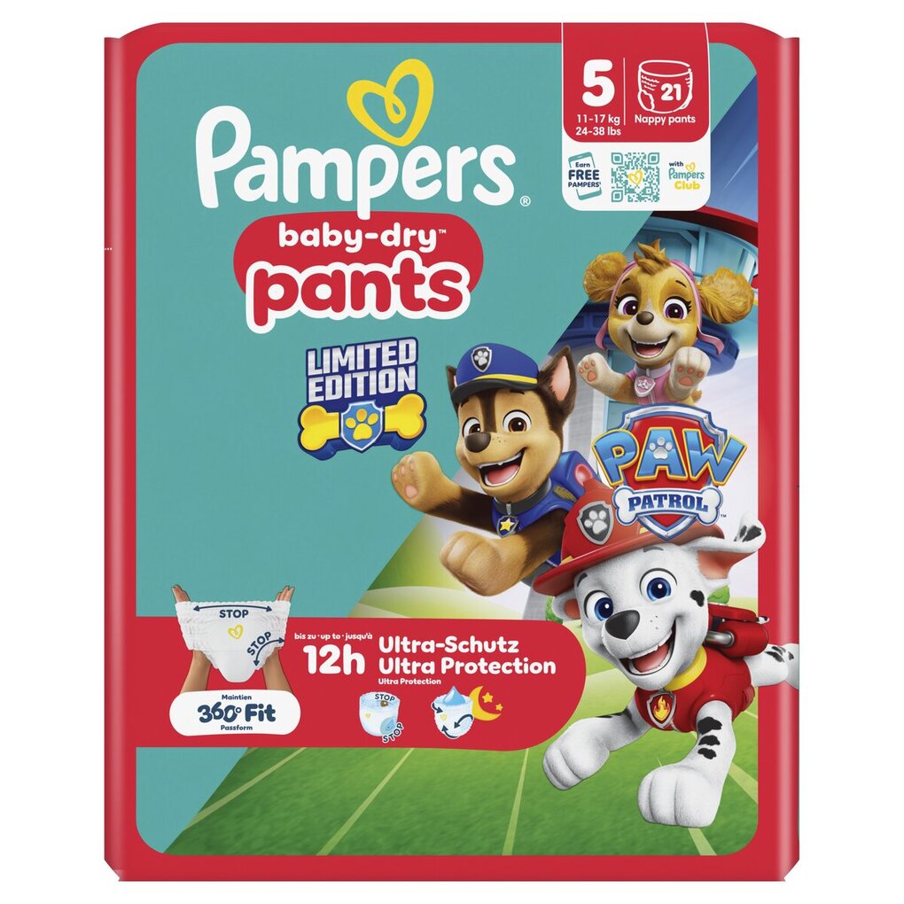 Pampers Baby-Dry Paw Patrol Pants Maat 5 Luierbroekjes