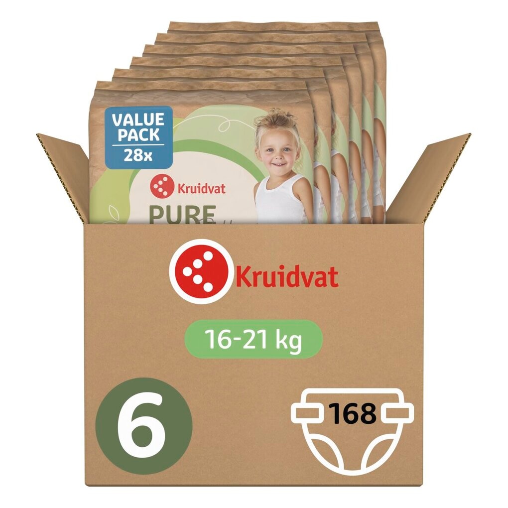 Kruidvat Pure & Soft Gros Volume de Couches Taille 6