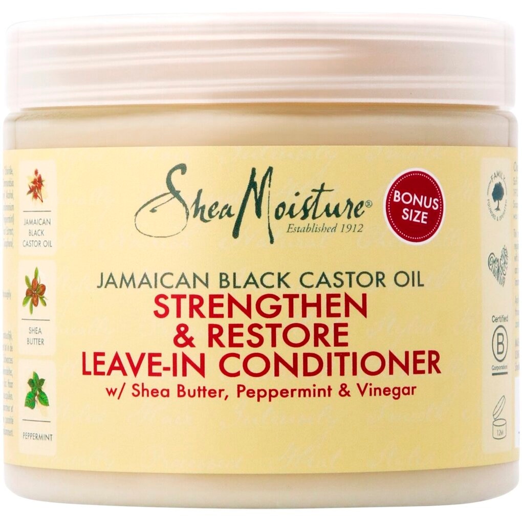 SheaMoisture Jamaican Black Castor Oil Strengthen & Restore Leave-In Conditioner SheaMoisture Jamaican Black Castor Oil Strengthen & Restore Leave-In Conditioner