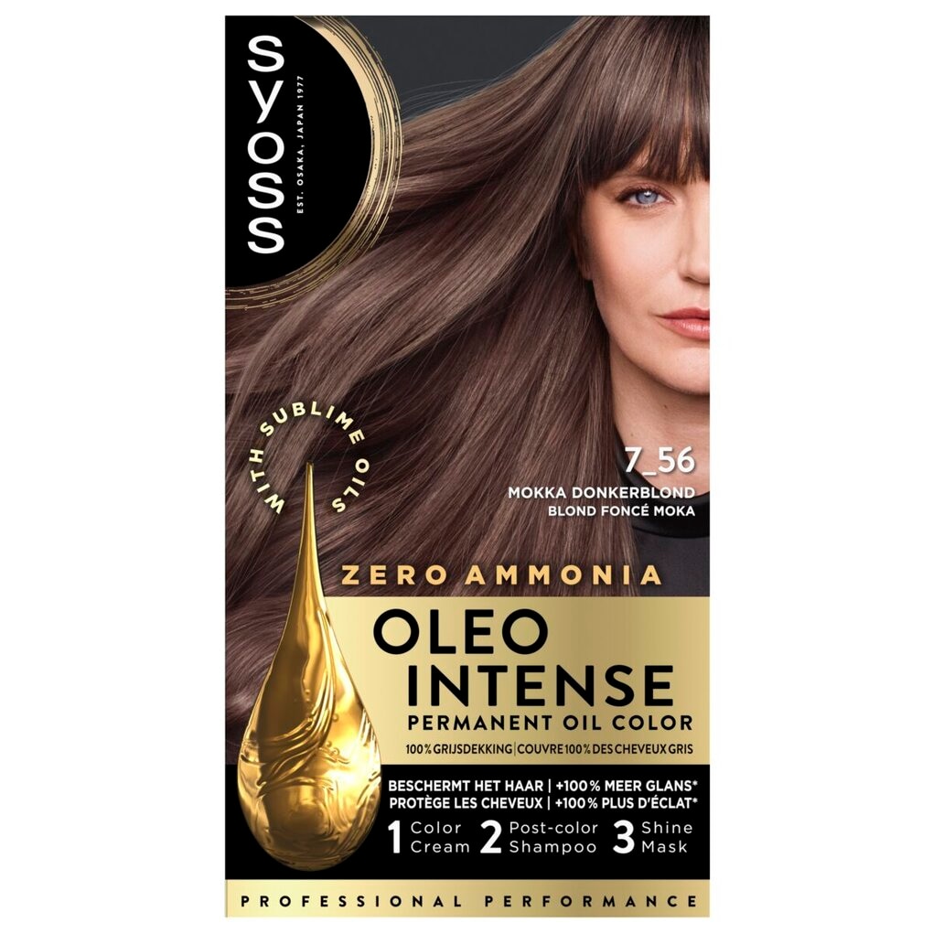 Syoss Oleo Intense 7-56 Mokka Donkerblond Haarkleuring