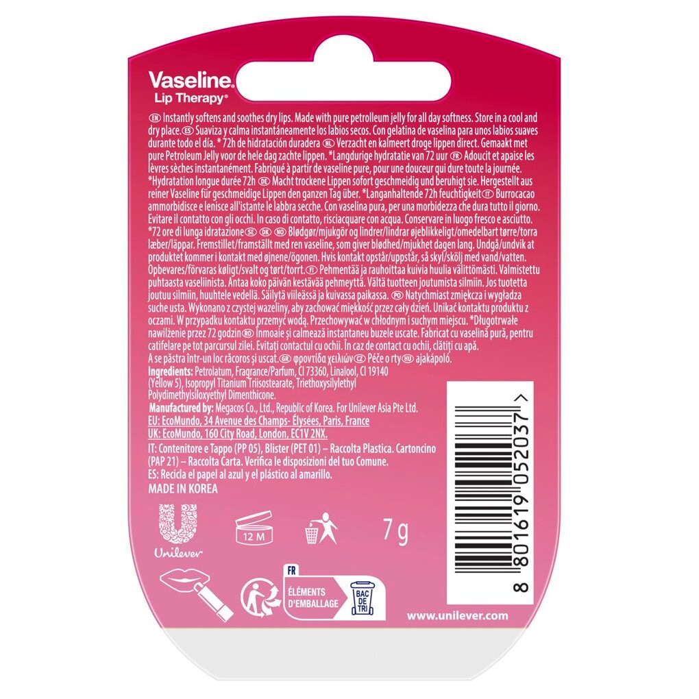 Vaseline Rosy Lip Therapy