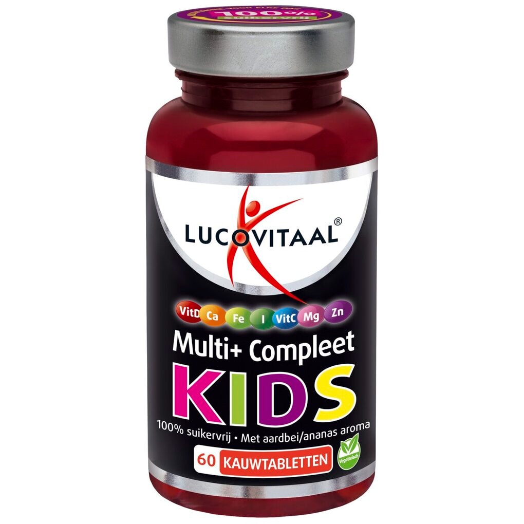 Lucovitaal  Multi+ Compleet Kids 60 kauwtabletten.
