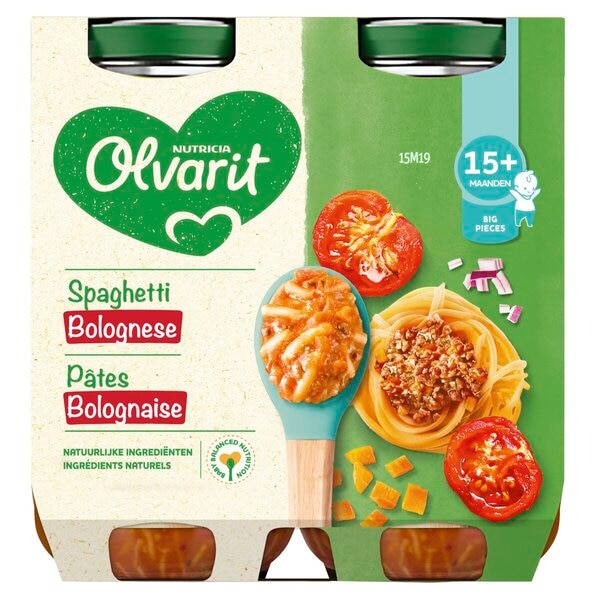 Olvarit 15M Pasta Bolognaise Maaltijdpotje