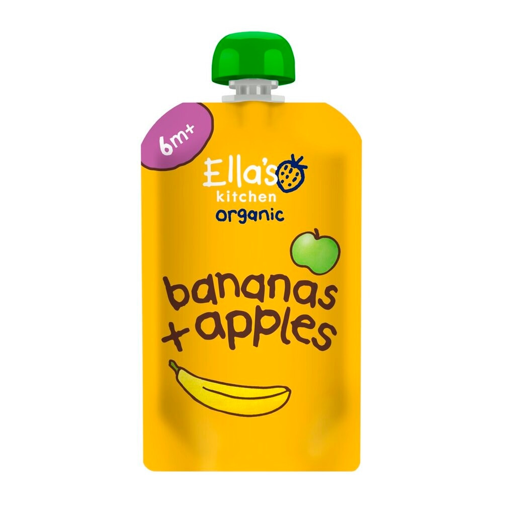 Ella's Kitchen 6+M Bananen En Appels Pureehapje Ella's Kitchen 6+M Bananen En Appels Pureehapje