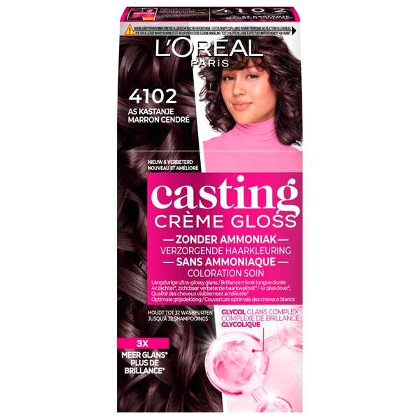 L'Oréal Paris Casting Crème Gloss Coloration Semi-Permanente Marron Cendré Irisé