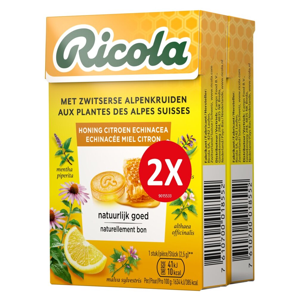 Ricola Honing Citroen Echinacea Kruidenpastilles