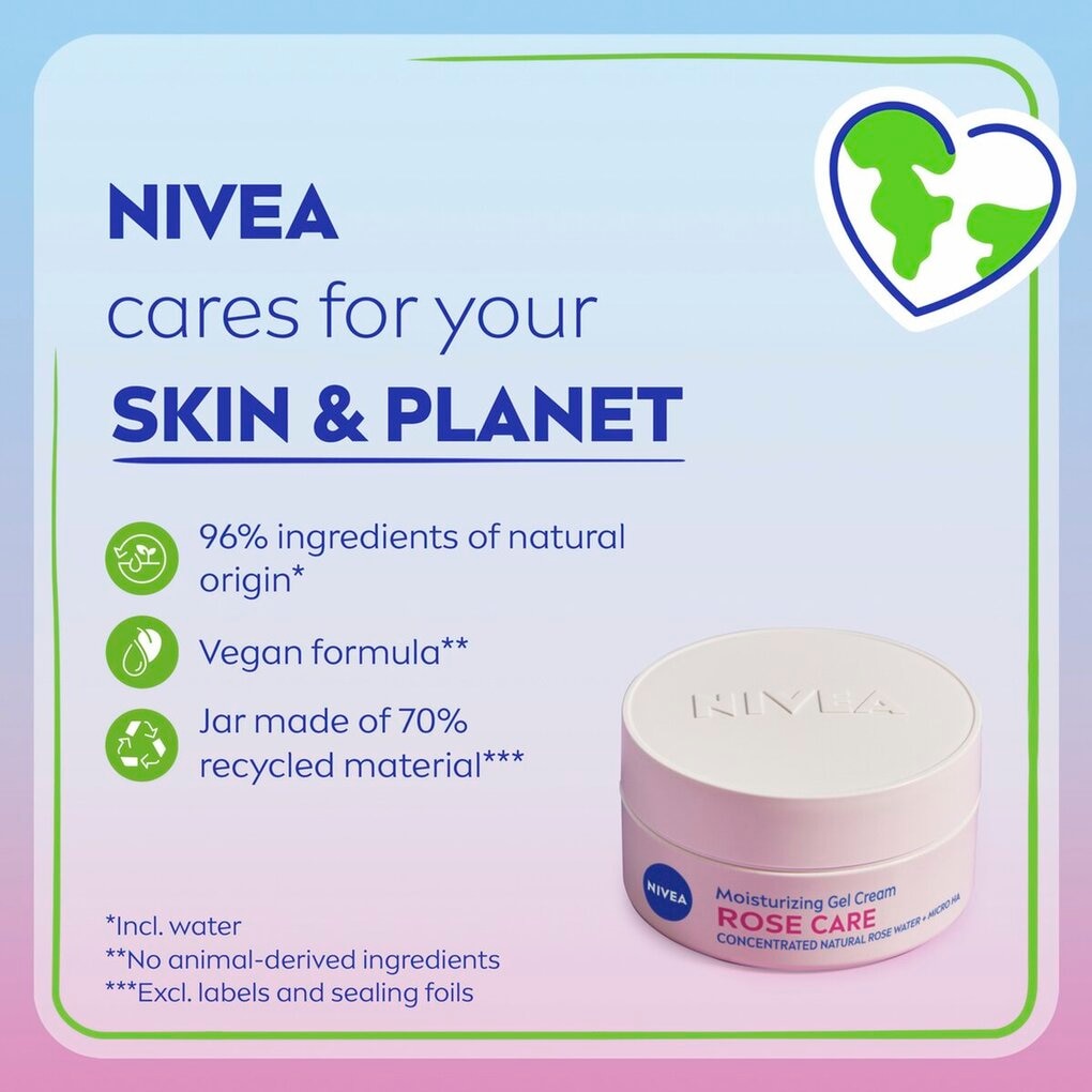 NIVEA Gel-Crème Hydratant Rose Care