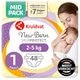Kruidvat 1 NewBorn Small Luiers Midpack