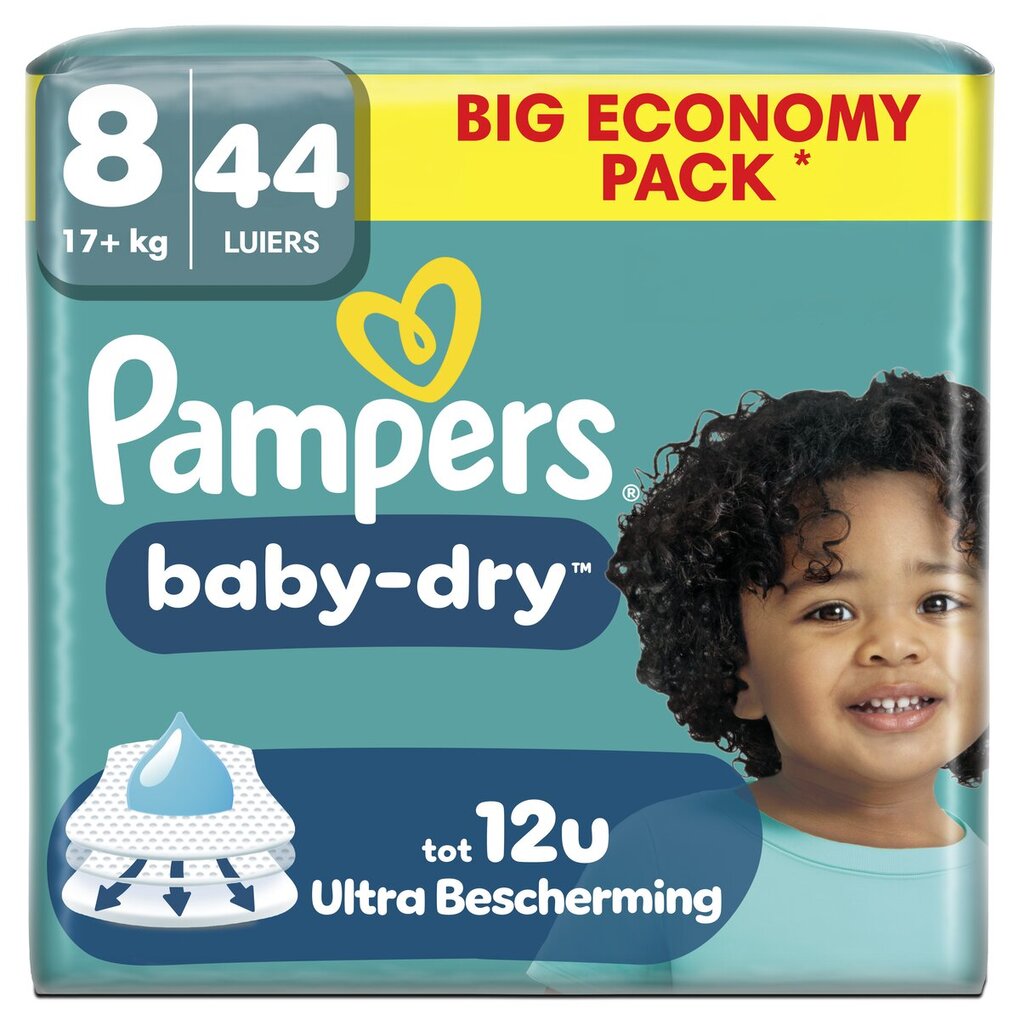 Pampers Baby-Dry Maat 8 Luiers