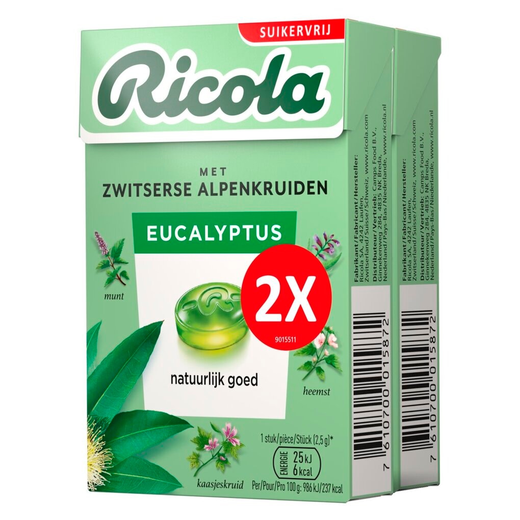 Ricola Eucalyptus Kruidenpastilles