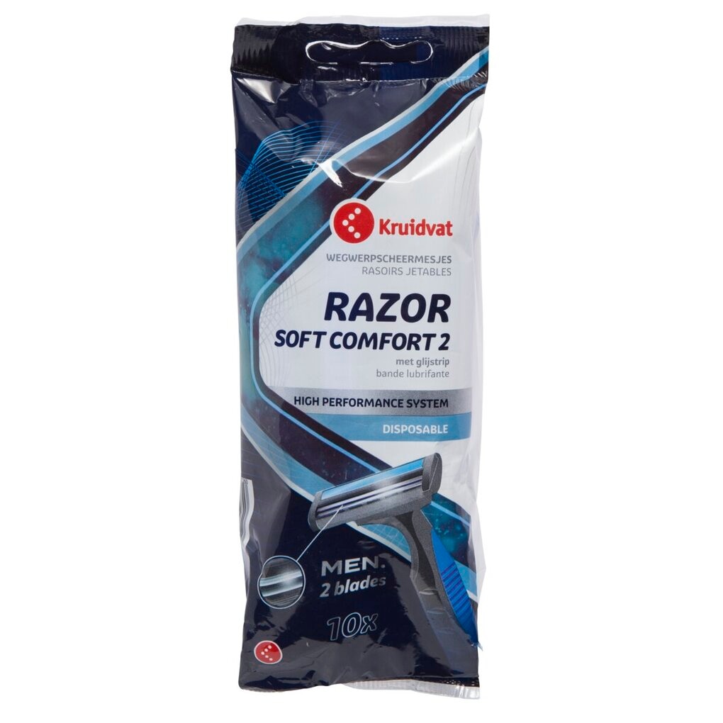 Kruidvat For Men Soft Comfort Razor 2 Wegwerpscheermesjes