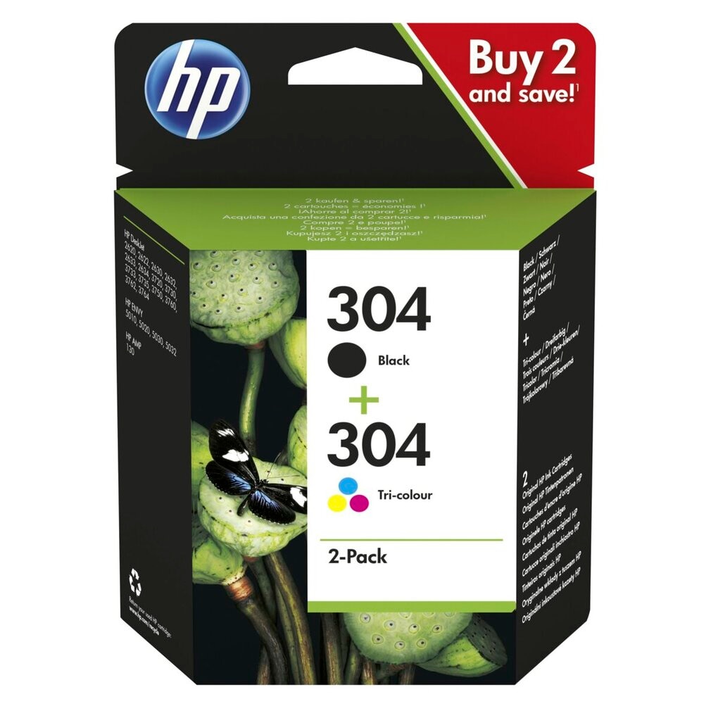 HP 304 Combo Black & Color Inktcartridge