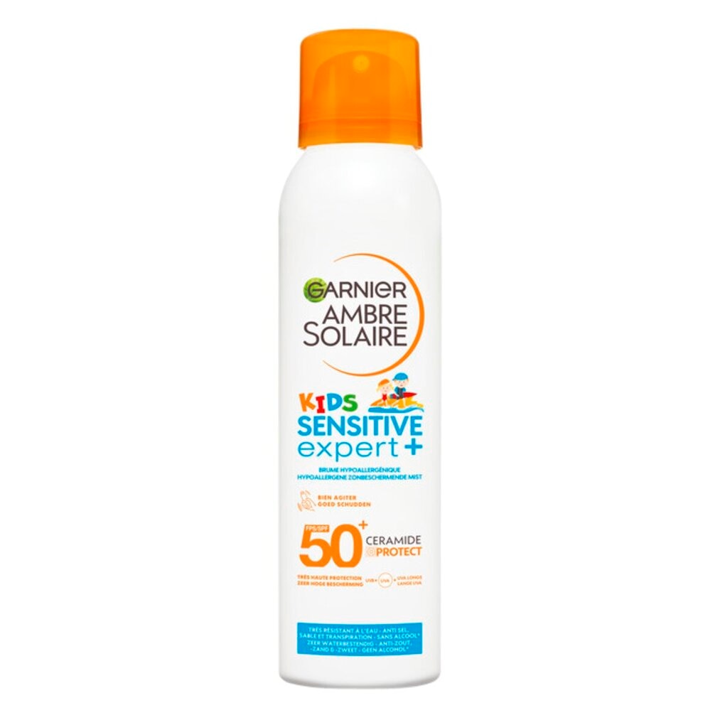 Garnier Ambre Solaire Kids Sensitive Expert+ SPF50+ Zonbeschermende Mist Garnier Ambre Solaire Kids Sensitive Expert+ SPF50+ Zonbeschermende Mist