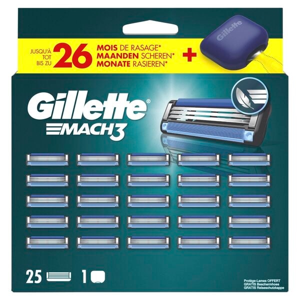 Gillette Lames de Rasoir Mach3 avec Trousse de Voyage