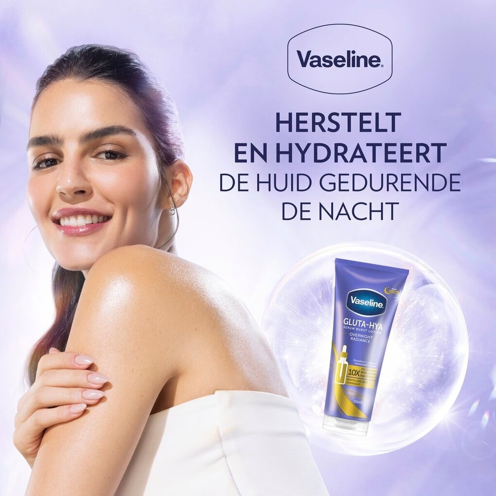Vaseline Serum Burst Lotion Overnight Radiance Gluta-Hya