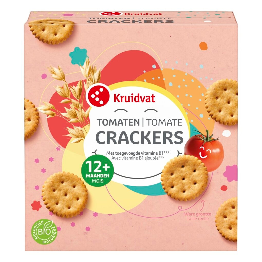 Kruidvat 12+M Bio Tomatencrackers
