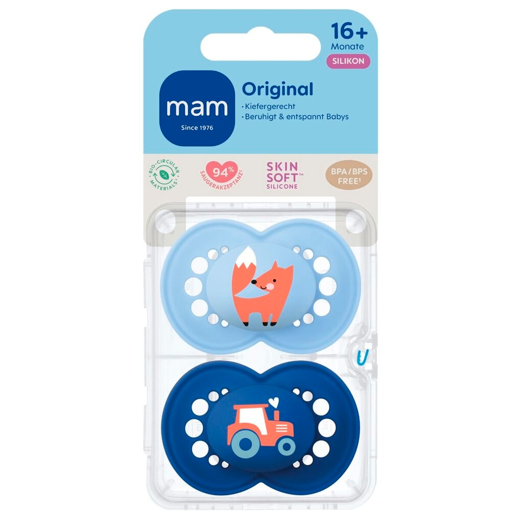 MAM Original Pure Silikon 16+M Fopspeen MAM Original Pure Silikon 16+M Fopspeen