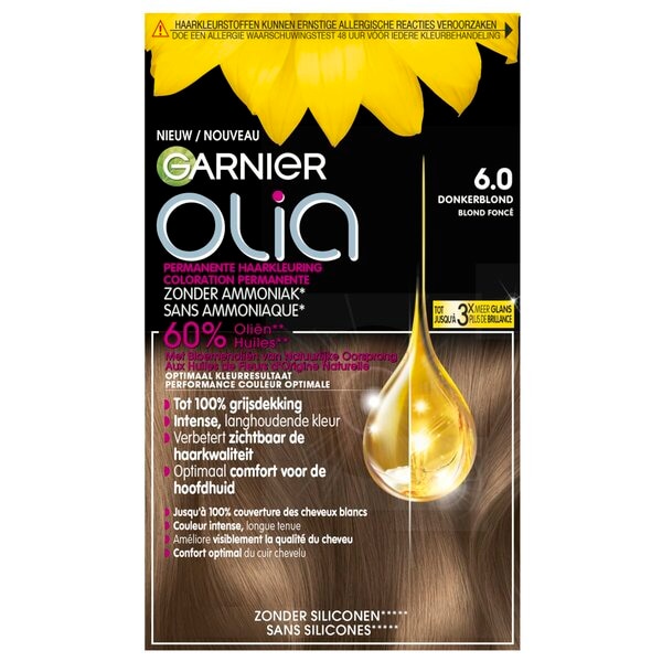 Garnier Olia 6.0 Donkerblond Permanente Haarkleuring