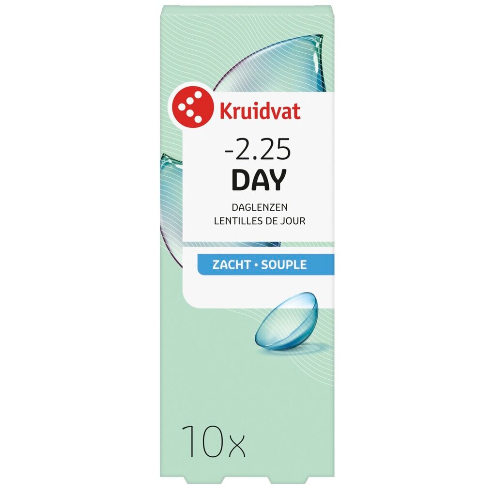 Kruidvat Opticare -2.25 - 10 Lentilles Quotidiennes Souples Kruidvat Opticare -2.25 - 10 Lentilles Quotidiennes Souples