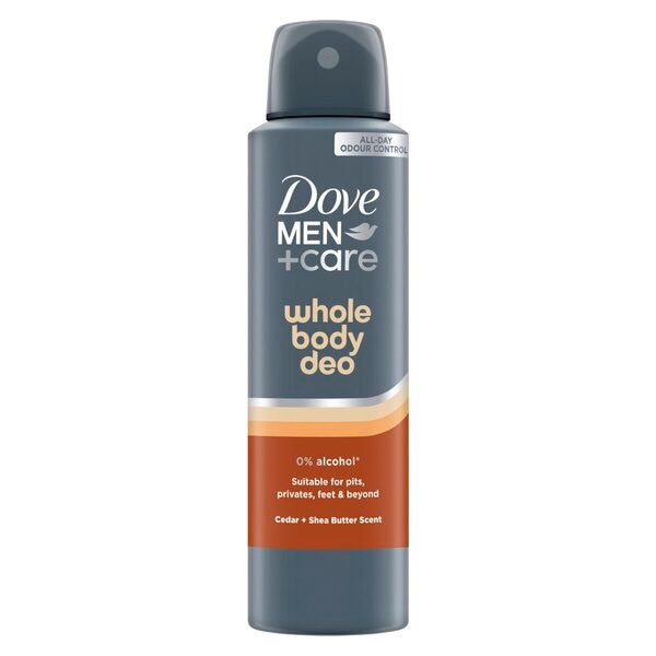 Dove Men+Care Déodorant en Spray Whole Body Cedar + Shea Butter