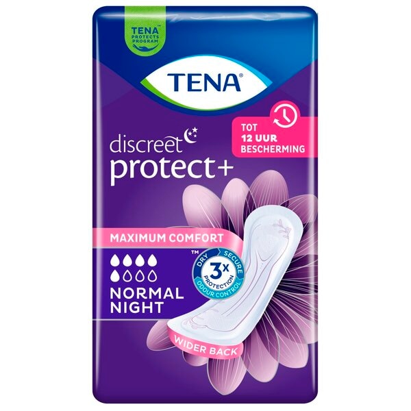 Tena Discreet Protect+ Normal Night Verbanden Medisch hulpmiddel - 10 stuks