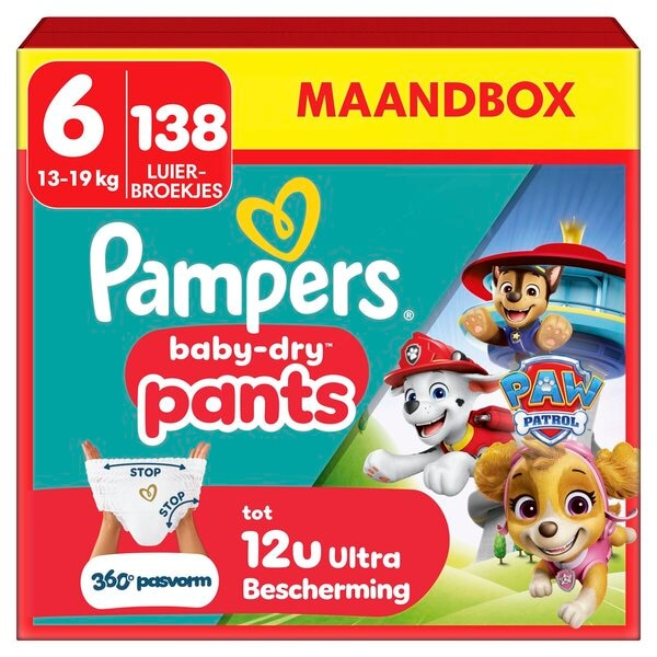 Pampers Couches-Culottes Baby-Dry La Pat' Patrouille Taille 6