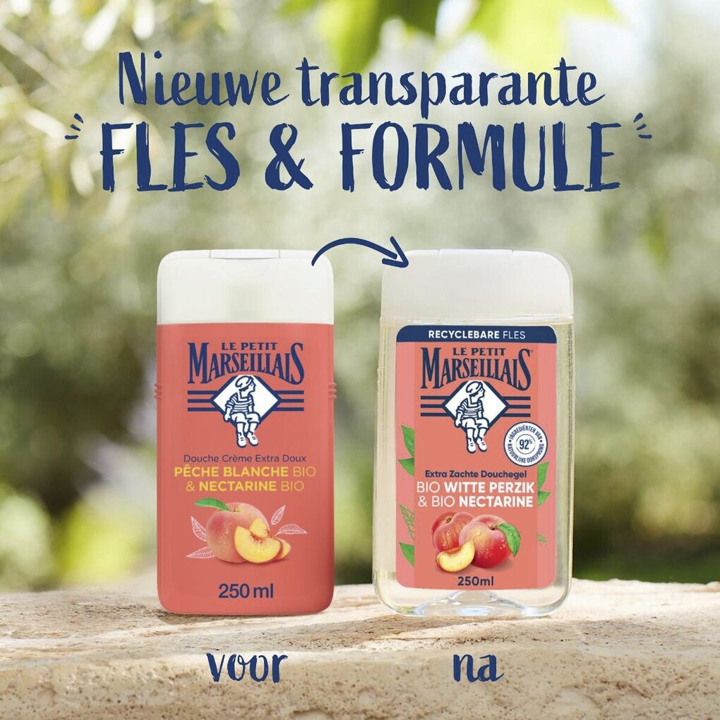 Le Petit Marseillais Bio Witte Perzik & Bio Nectarine Extra Zachte Douchegel