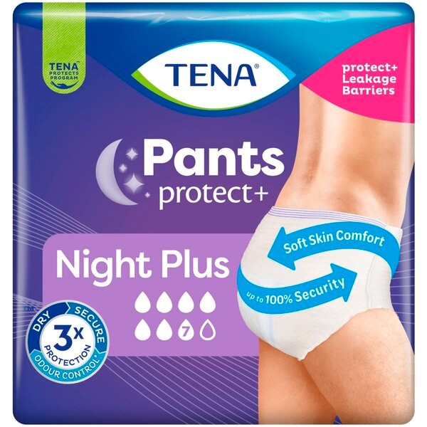 Tena Culottes d’Incontinence Pants Protect+ Night Plus