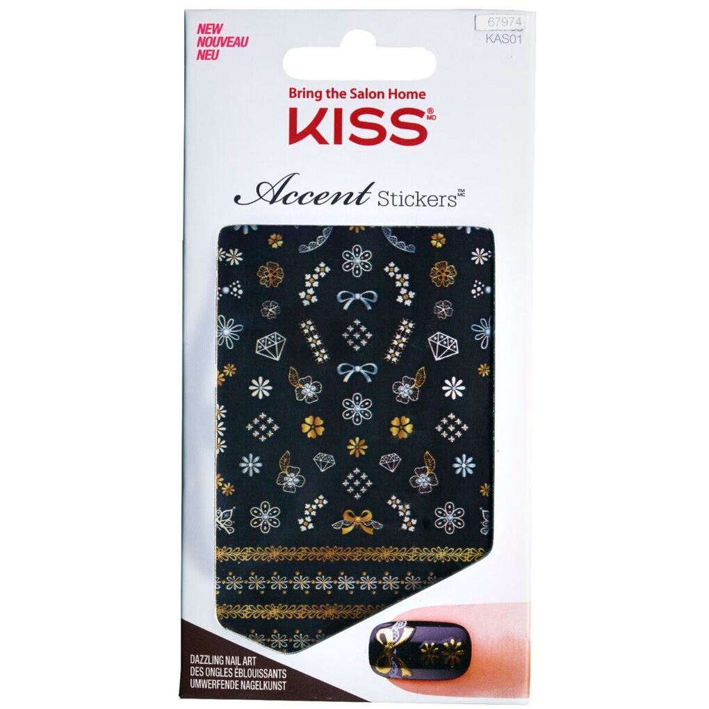 Kiss Accent Just Kidding Nagelstickers