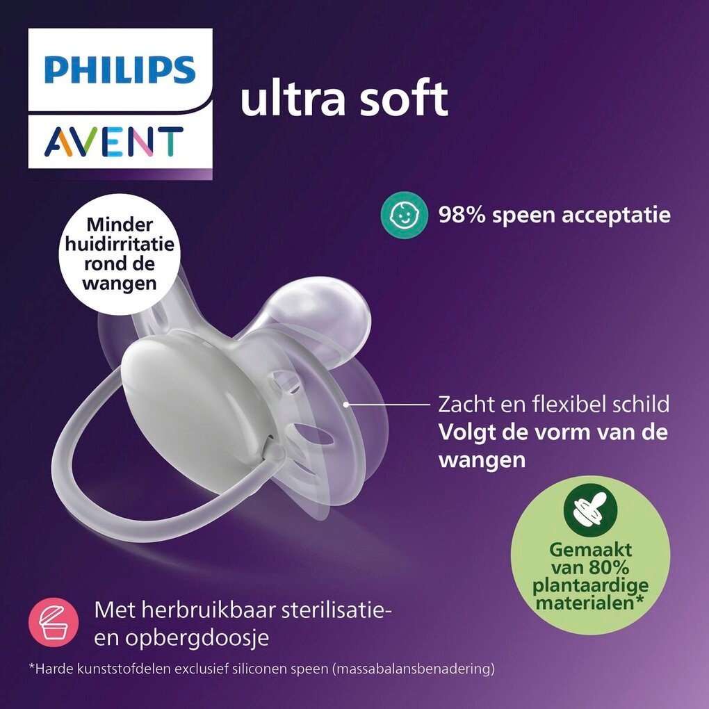 Philips Ultra Soft Roze/Oranje 6-18M