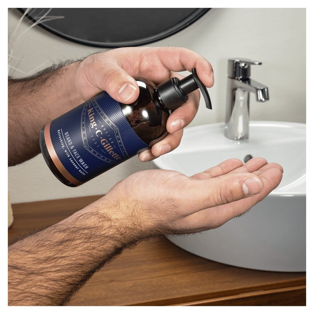 King C. Gillette 3-in-1 Baard-, Gezichts- en Haarreiniger