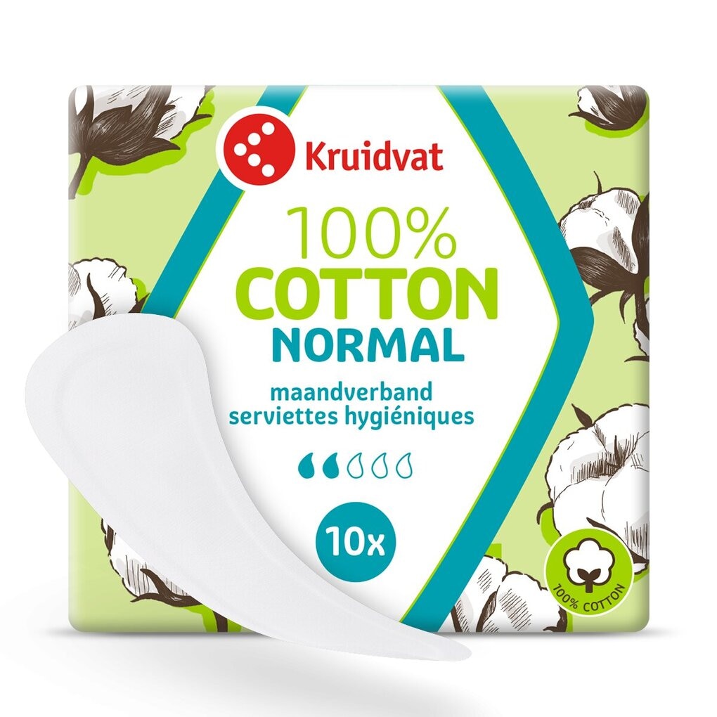 Kruidvat 100% Cotton Normal Ultra Maandverband