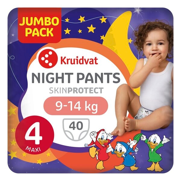 Kruidvat Jumbopack de Couches-Culottes Night Pants Maxi Taille 4