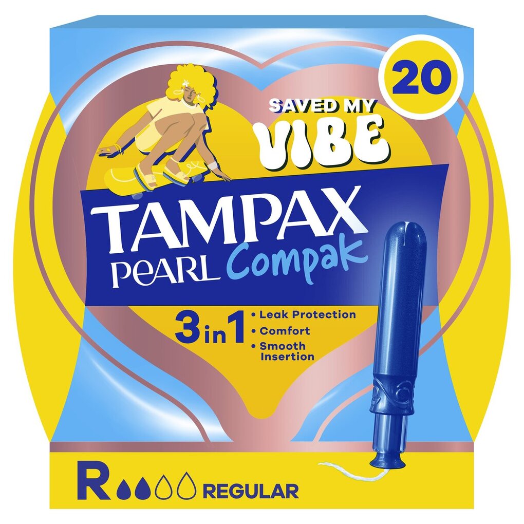 Tampax Pearl Compak Regular Tampons met Inbrenghuls