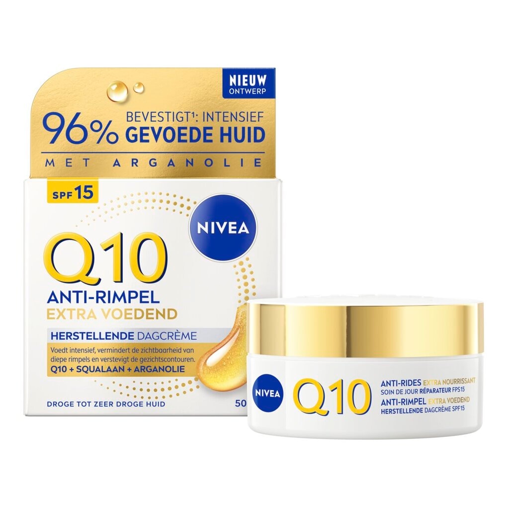 NIVEA Crème de Jour Anti-Rides Power + Ultra Nourrissante Q10