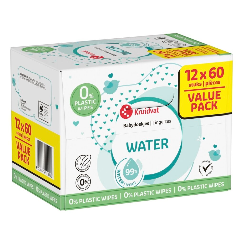 Kruidvat Water Plasticvrije Babydoekjes Valuepack Kruidvat Water Plasticvrije Babydoekjes Valuepack