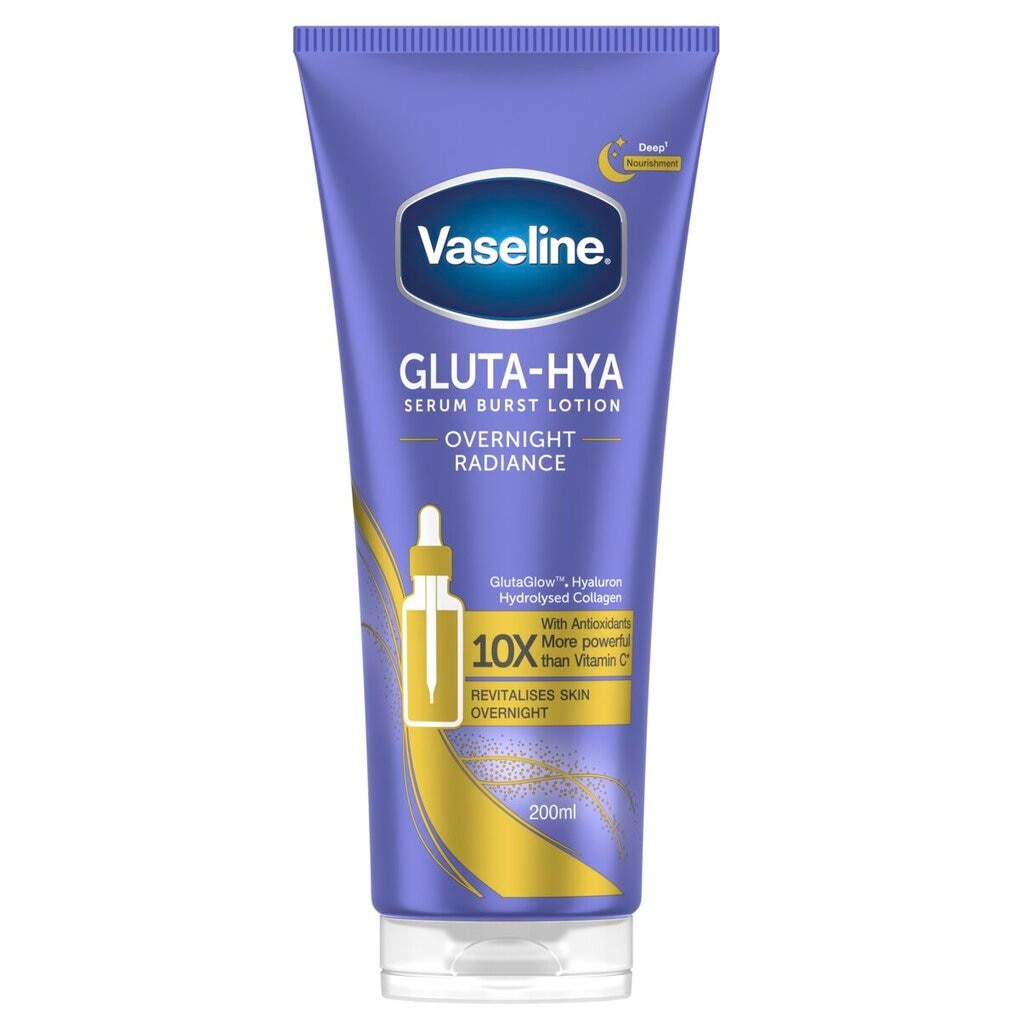 Vaseline Serum Burst Lotion Overnight Radiance Gluta-Hya