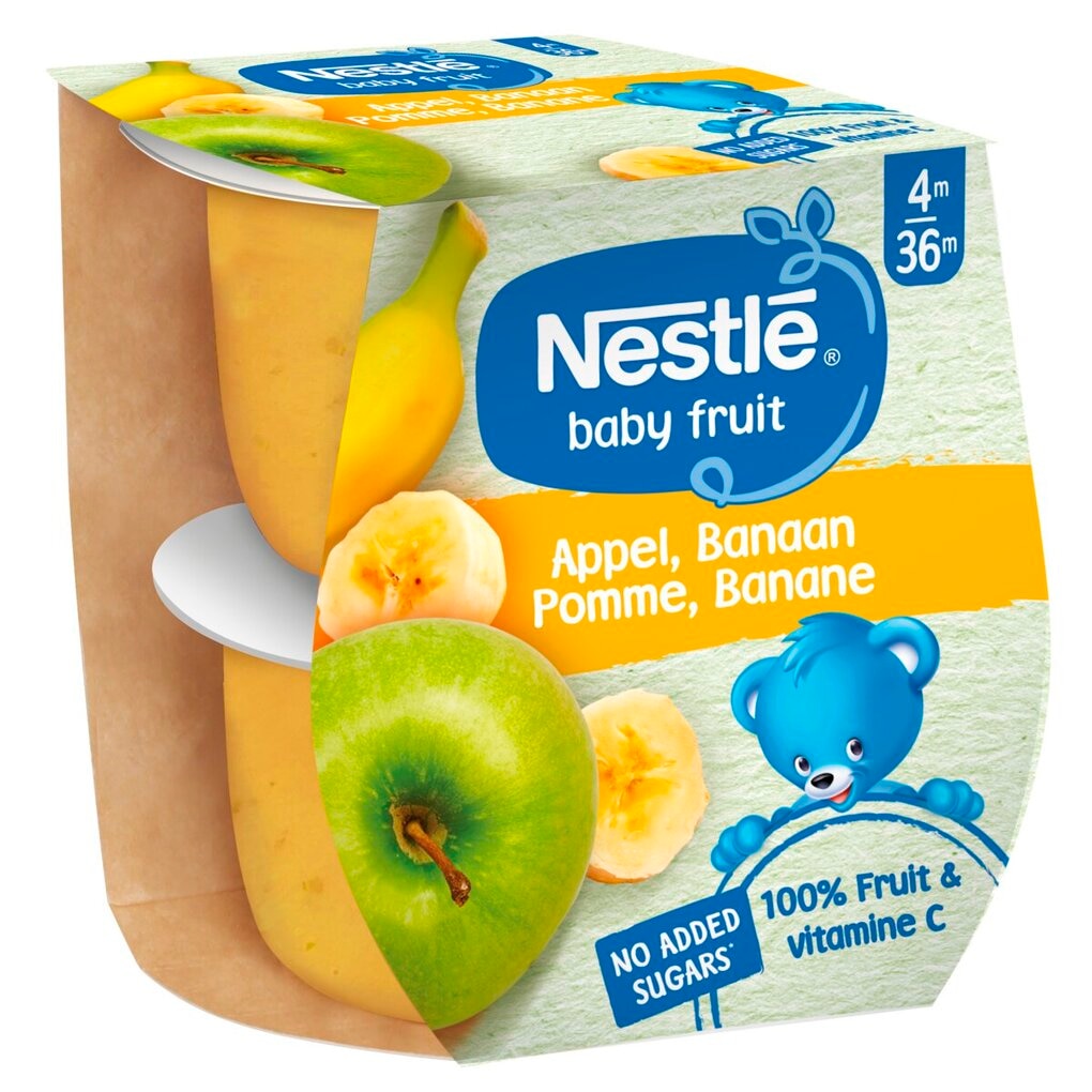 Nestle 4M Baby Fruit Appel Banaan