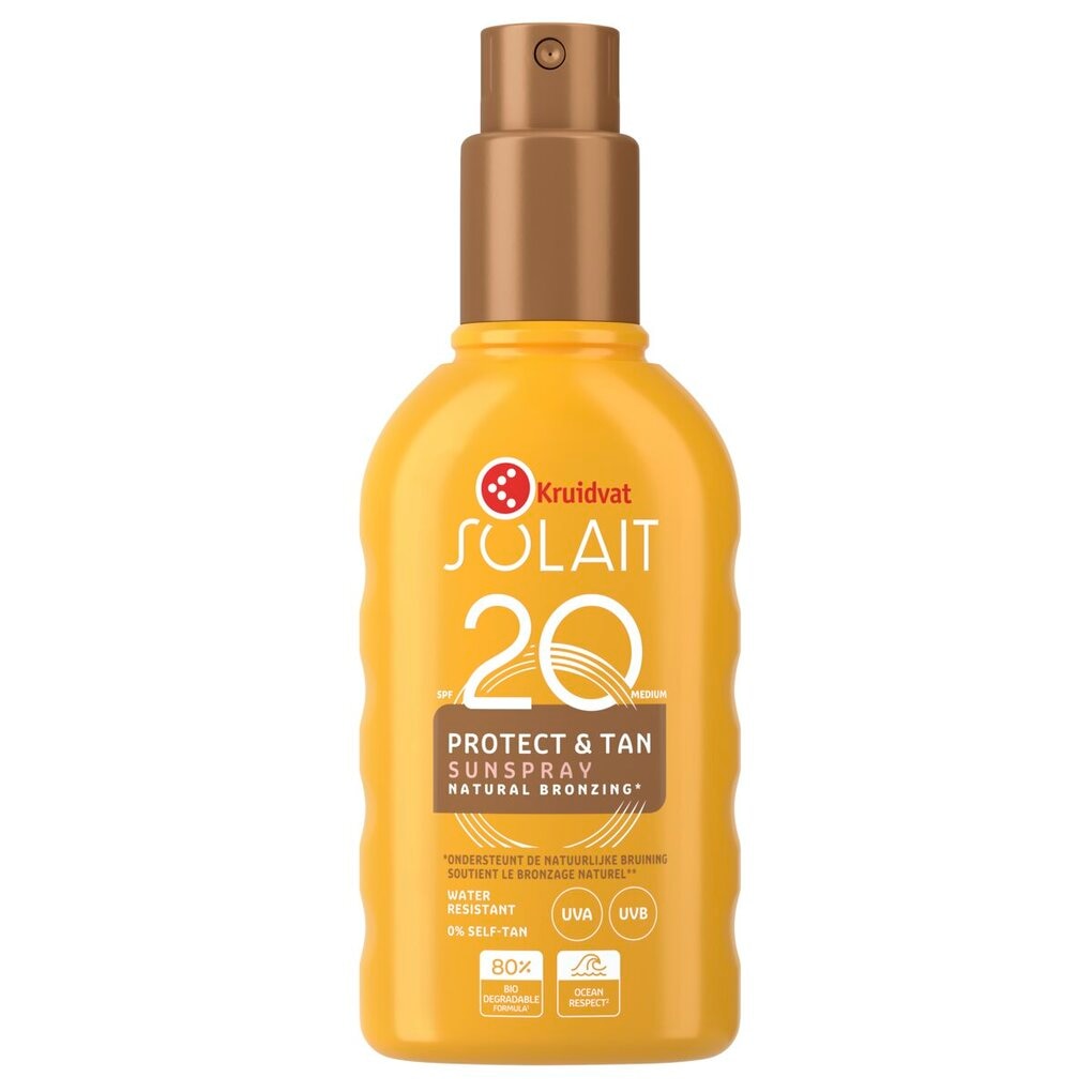 Kruidvat Solait Sun Spray Protect & Tan FPS 20 Medium