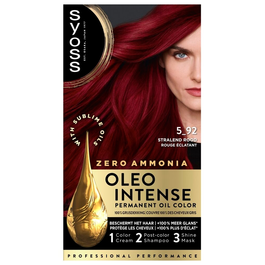 Syoss Oleo Intense 5-92 Stralend Rood Haarkleuring