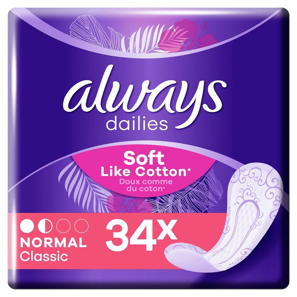 Always Dailies Soft Like Cotton Normal Inlegkruisjes