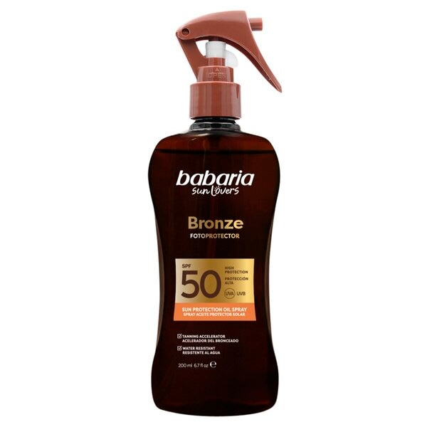 Babaria Sun Protection Oil Spray Bronze Fotoprotector FPS50