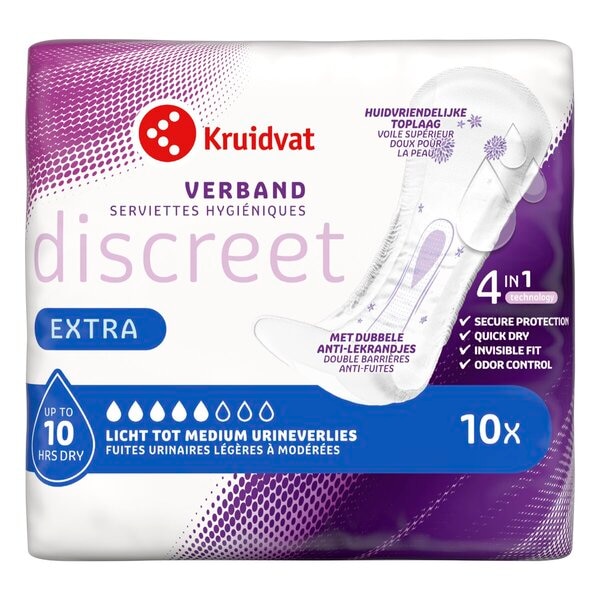 Kruidvat Discreet Extra Serviette d’Incontinence