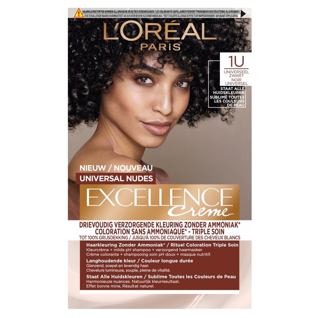L'Oréal Paris Excellence 1U Nudes Zwart Permanente Haarverf