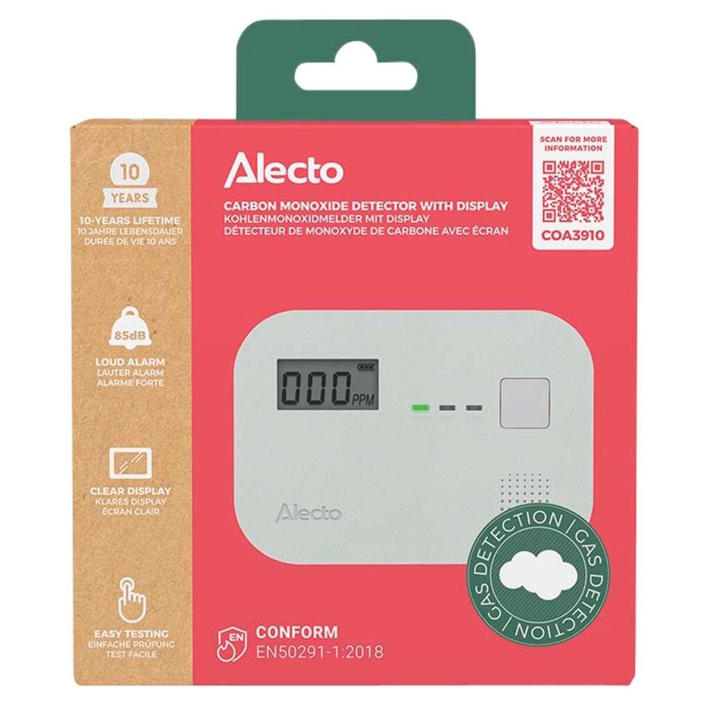 Alecto Détecteur de Monoxyde de Carbone
