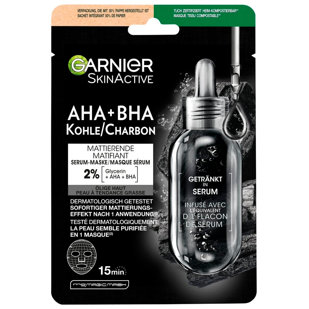 Garnier SkinActive Pure Charcoal Tissuemasker