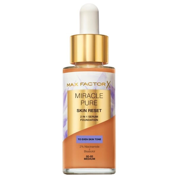 Max Factor Fond de Teint Sérum 2-en-1 Miracle Pure Skin Reset 60-80 Light to Medium