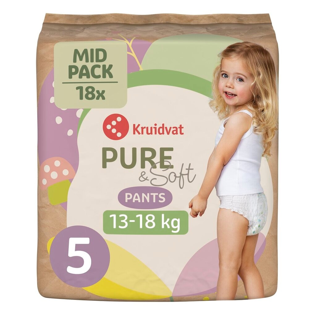 Kruidvat Pure & Soft Pants Maat 5 Luierbroekjes Midpack