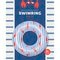 Swim Essentials Gestreepte Zwemband met Kreeftenprint